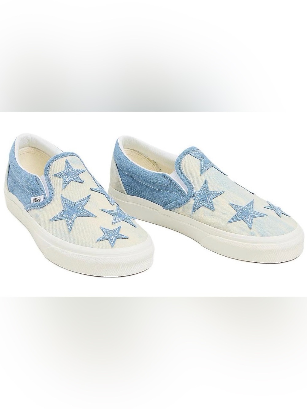 •VANS•NWT “STARRY NIGHT DENIM” OLD SKOOL SLIP ON SNEAKER SIZE 9.5